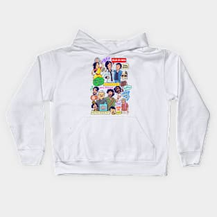 Sholay - cartoon doodle Kids Hoodie